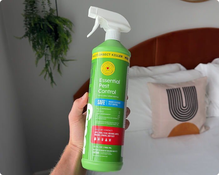 BugMD Essential Pest Control being sprayed at home